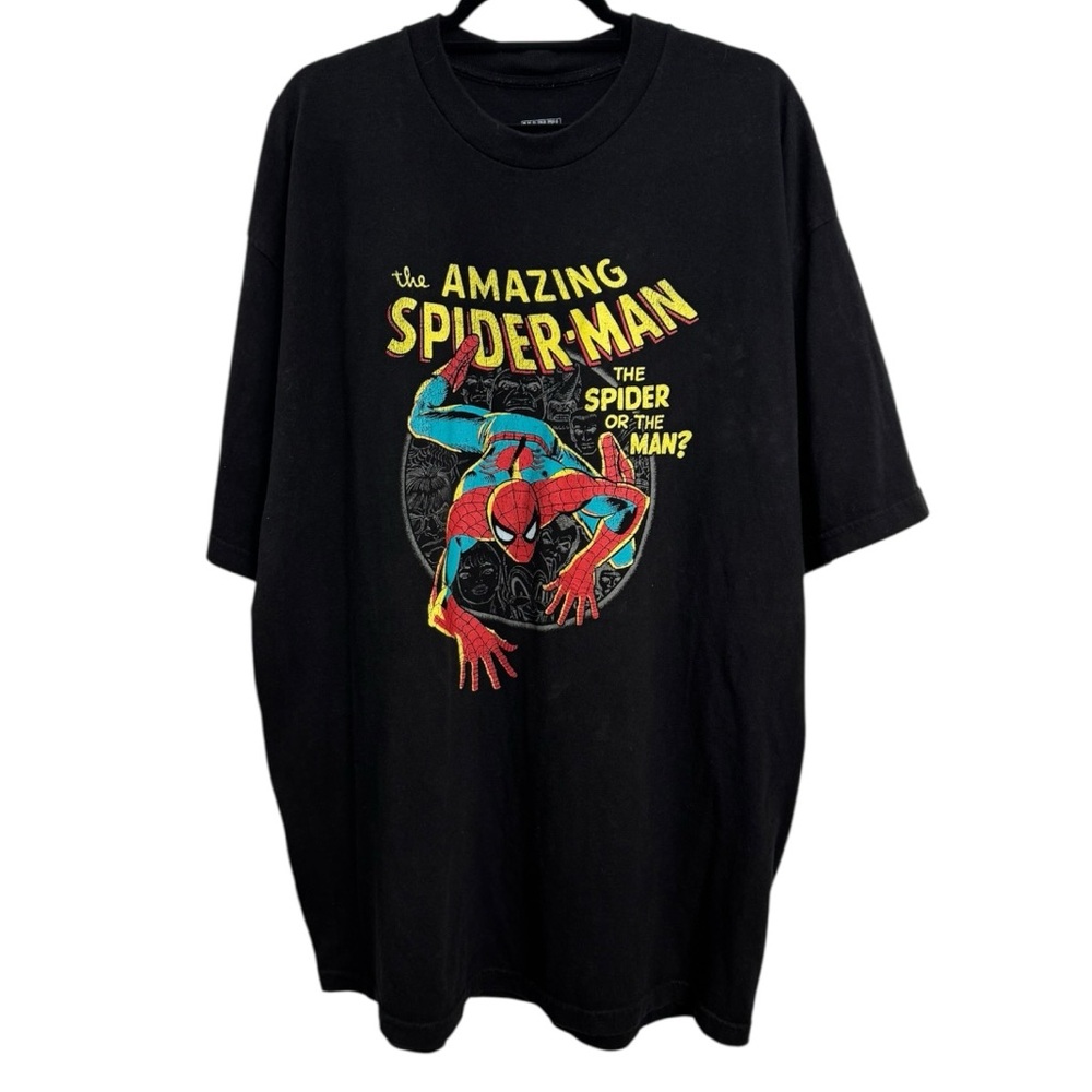 Marvel Men’s Black Amazing Spider-Man Tee Size 3XLT